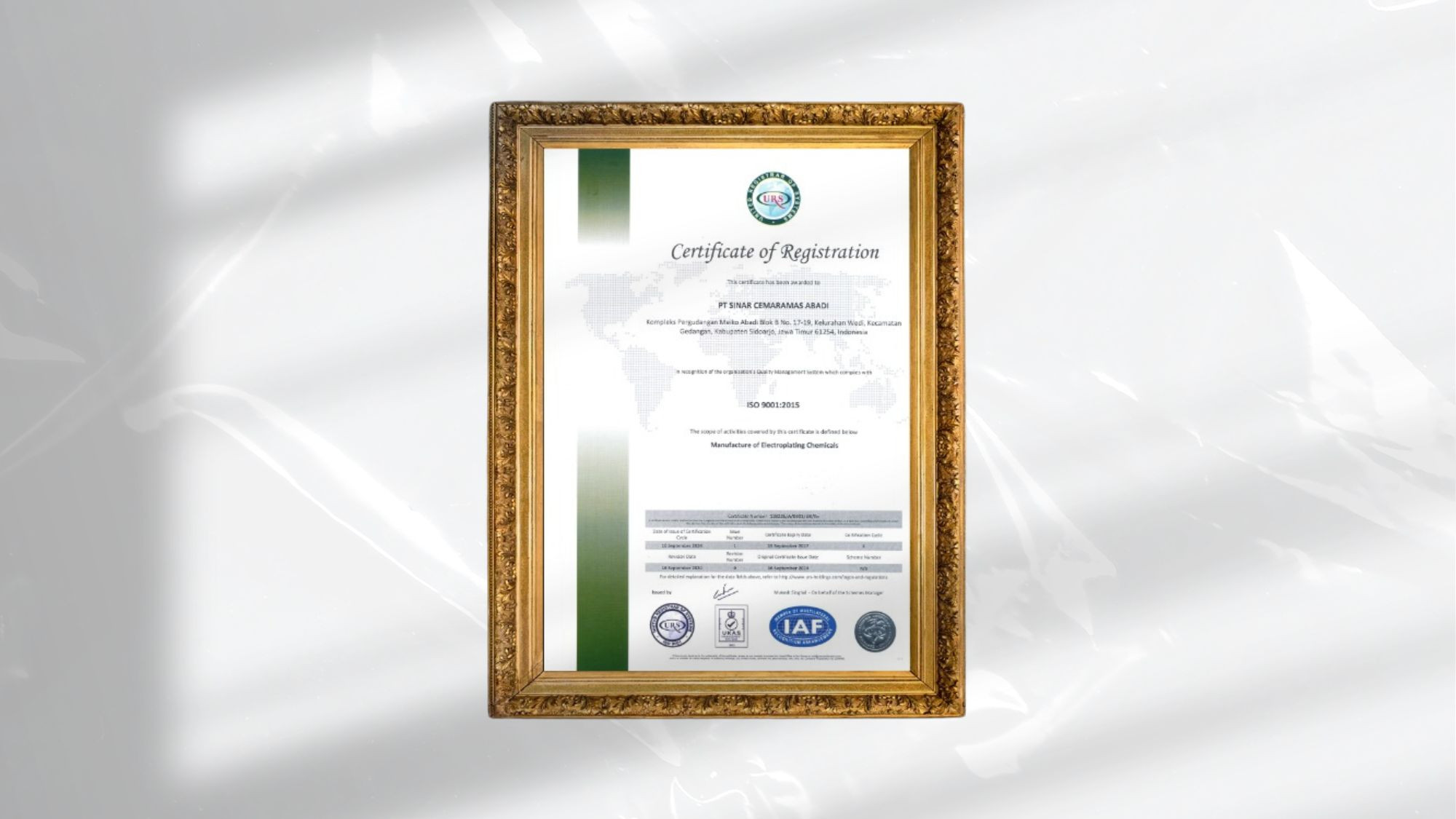 PT Sinar Cemaramas Abadi Earns ISO 9001:2015 for Quality Excellence